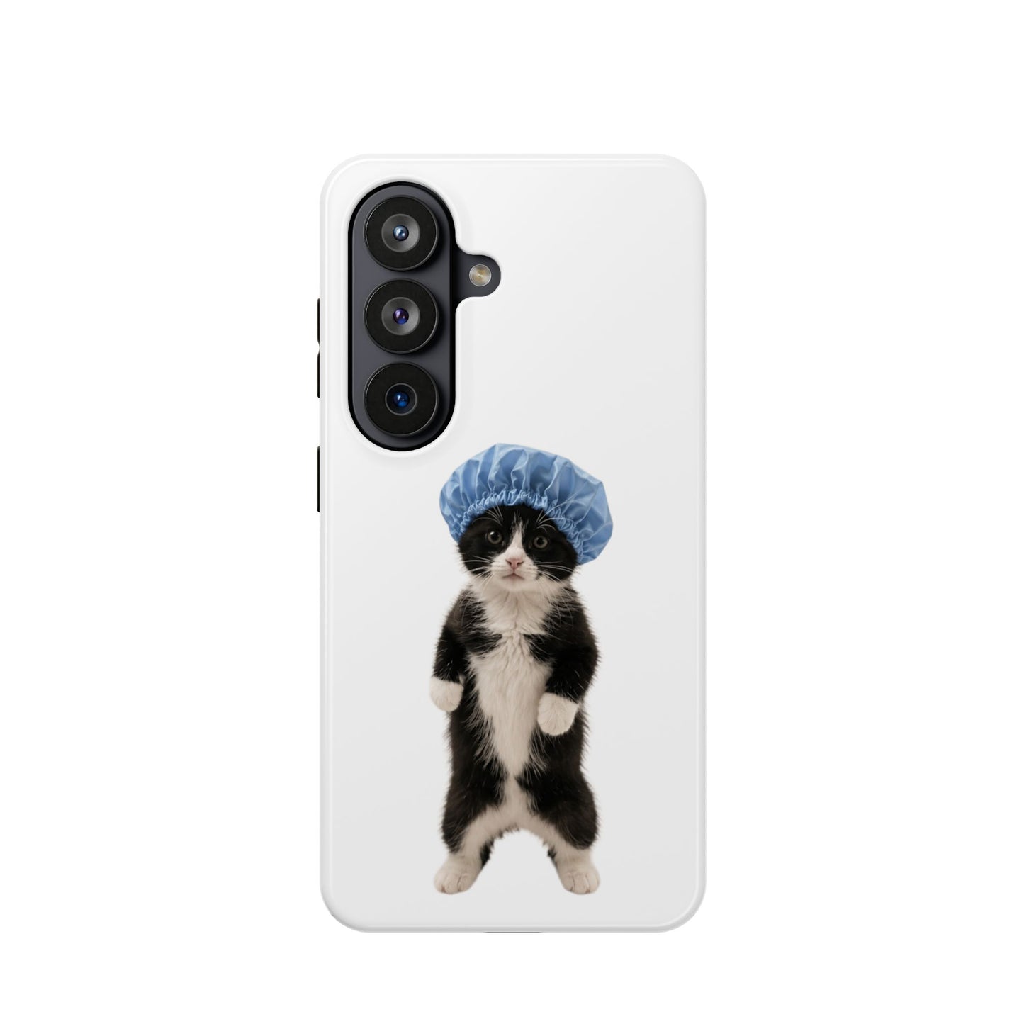 Cute Cat in Shower Cap Magnetic Impact-Resistant Phone Case
