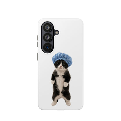 Cute Cat in Shower Cap Magnetic Impact-Resistant Phone Case