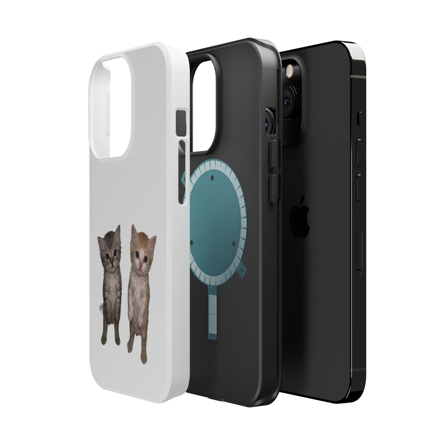Duo Cute Kitten  Magnetic Impact-Resistant Phone Case