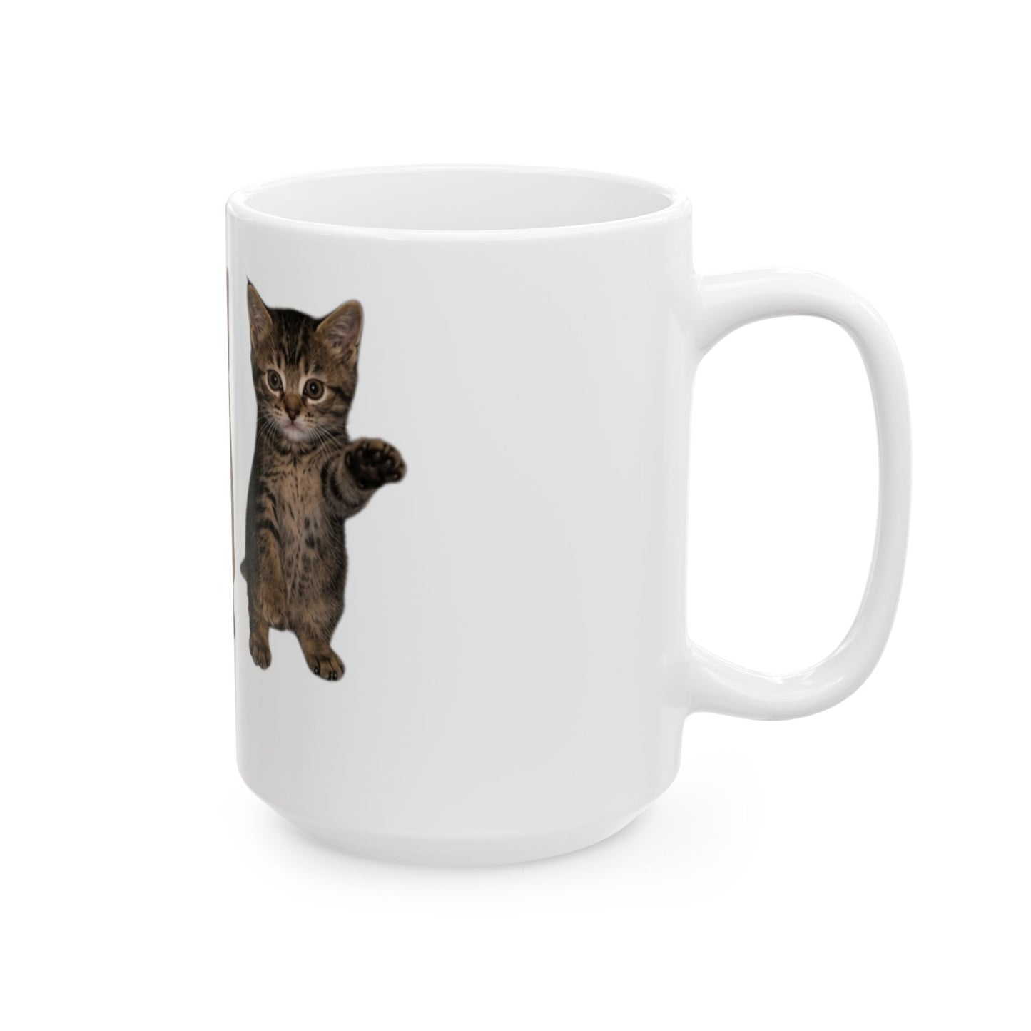 Cute Standing Trio Kittens Dancing Ceramic Mug  (11oz, 15oz)