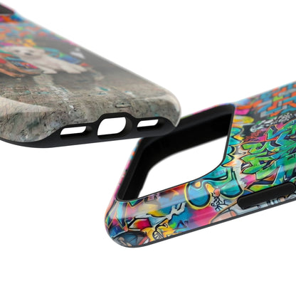 Puppy Squad Graffiti Phone Case — Impact-Resistant Protective Case