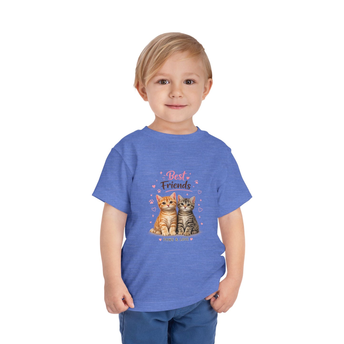 Best Friends Kitten Toddler Tee — Paws & Love Cute Cat Shirt