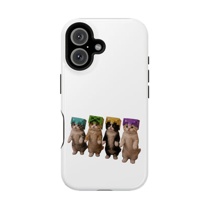 Dancing Kittens Minecraft Helmet Magnetic Impact-Resistant Phone Case