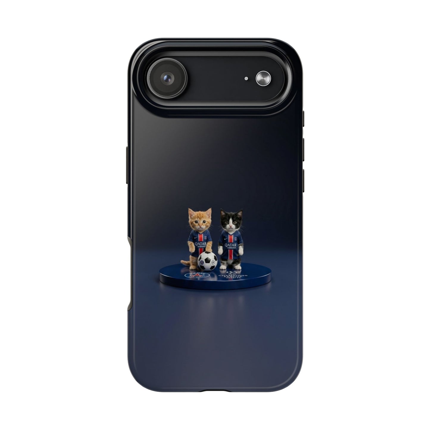 Phone Case — Cute Soccer Cats Design (Kawaii Kitten Football Fans)