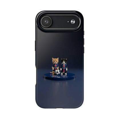 Phone Case — Cute Soccer Cats Design (Kawaii Kitten Football Fans)