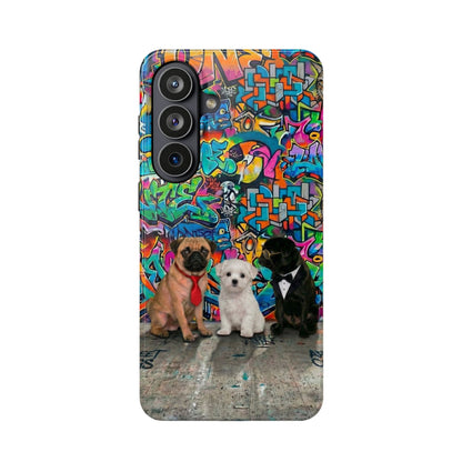 Puppy Squad Graffiti Phone Case — Impact-Resistant Protective Case