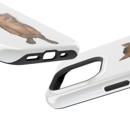 Cute Standing Kitten Magnetic Impact-Resistant Phone Case