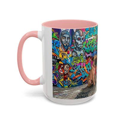 Graffiti Pets Coffee Mug — Colorful Street Art Dog & Cat Accent Mug (11/15oz)