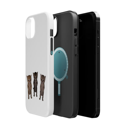 Cute Trio Kittens  Magnetic Impact-Resistant Phone Case