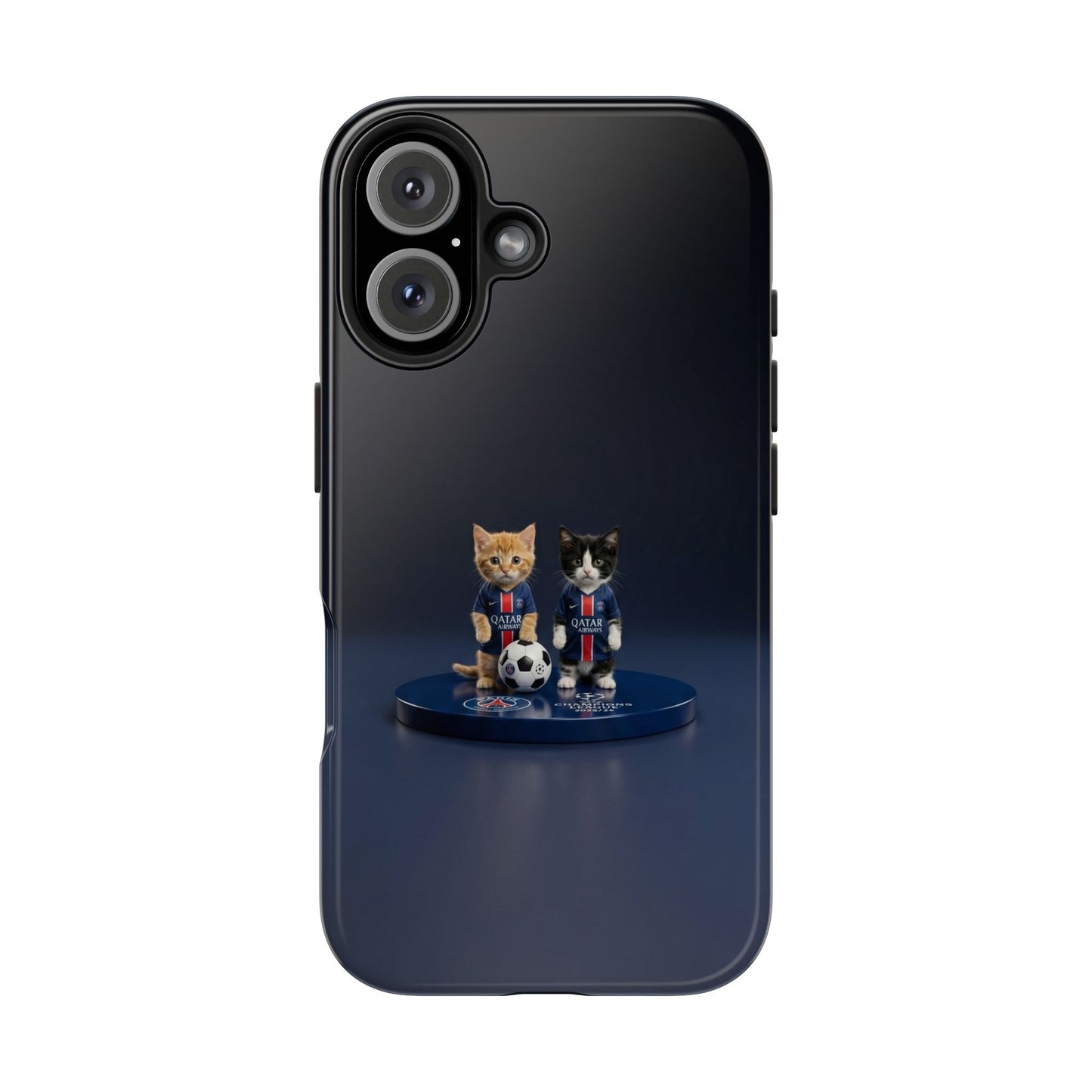 Phone Case — Cute Soccer Cats Design (Kawaii Kitten Football Fans)