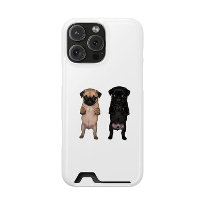 Pug Pair Card-Holder Phone Case