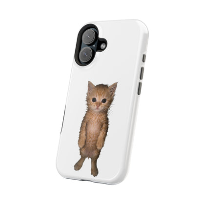 Cute Standing Kitten Magnetic Impact-Resistant Phone Case