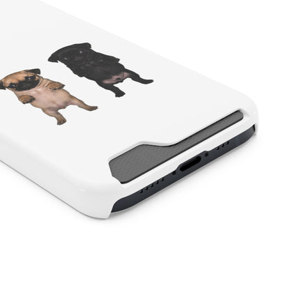 Pug Pair Card-Holder Phone Case