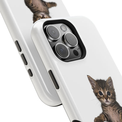 Cute Standing Kitten Magnetic Phone Case
