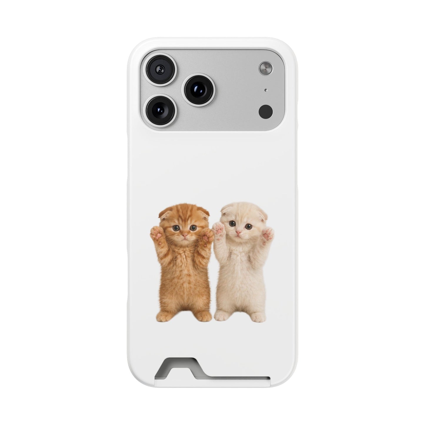 Cute Kittens Phone Case with Card Holder