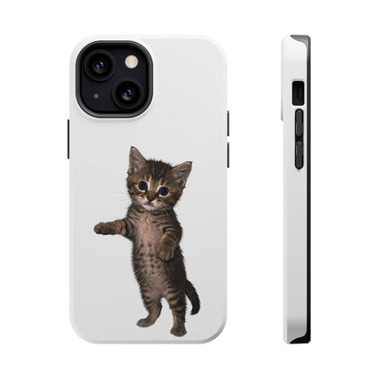 Cute Standing Kitten Magnetic Phone Case