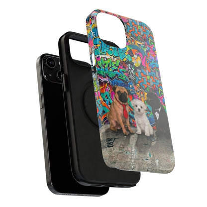 Puppy Squad Graffiti Phone Case — Impact-Resistant Protective Case