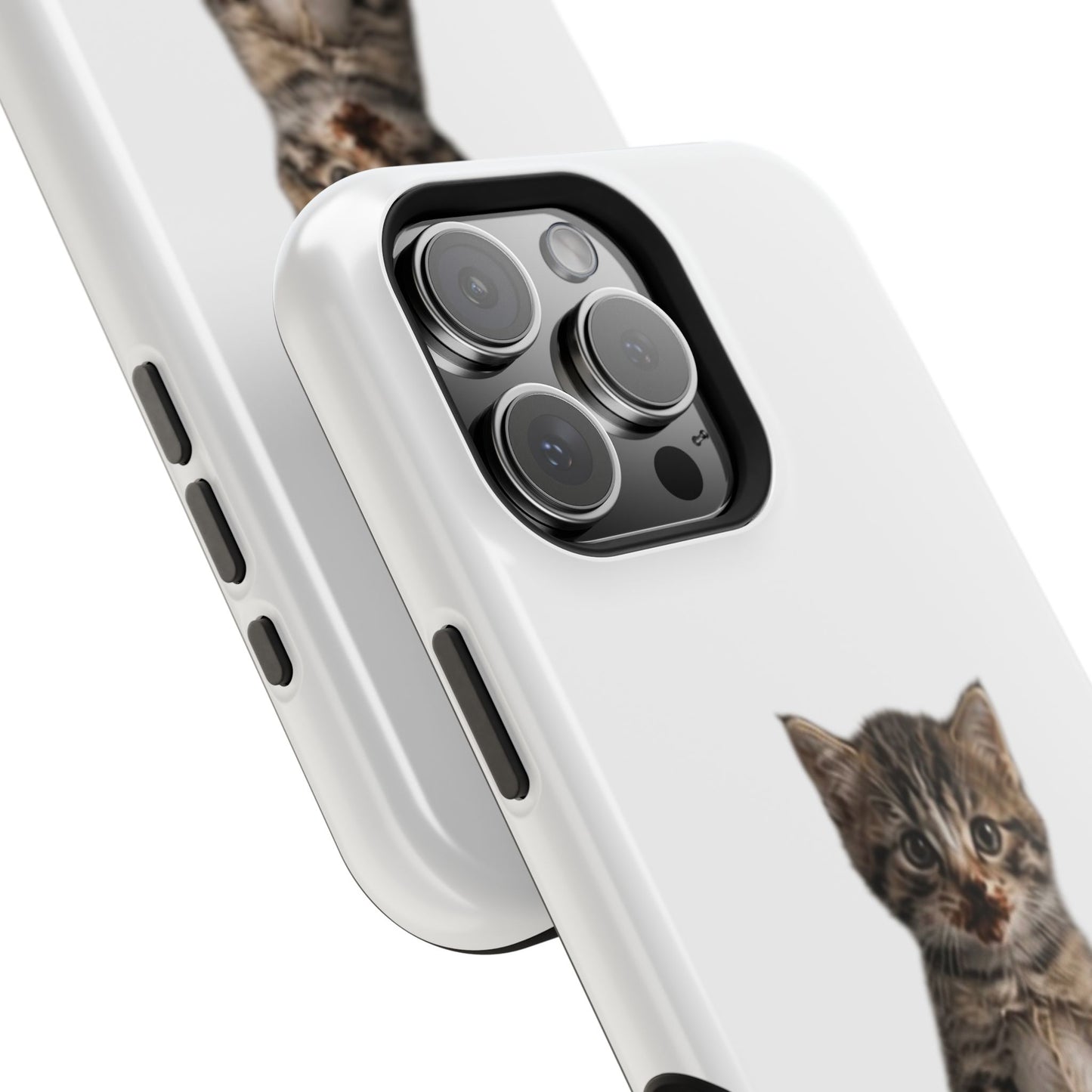 Cute Standing Kitten Magnetic Impact-Resistant Phone Case