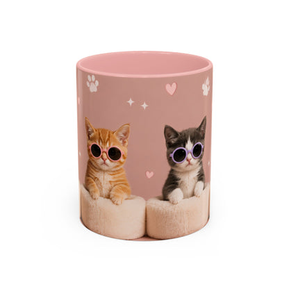 Cute Cat Lovers Coffee Mug - 11 & 15oz - Perfect Gift for Pet Owners