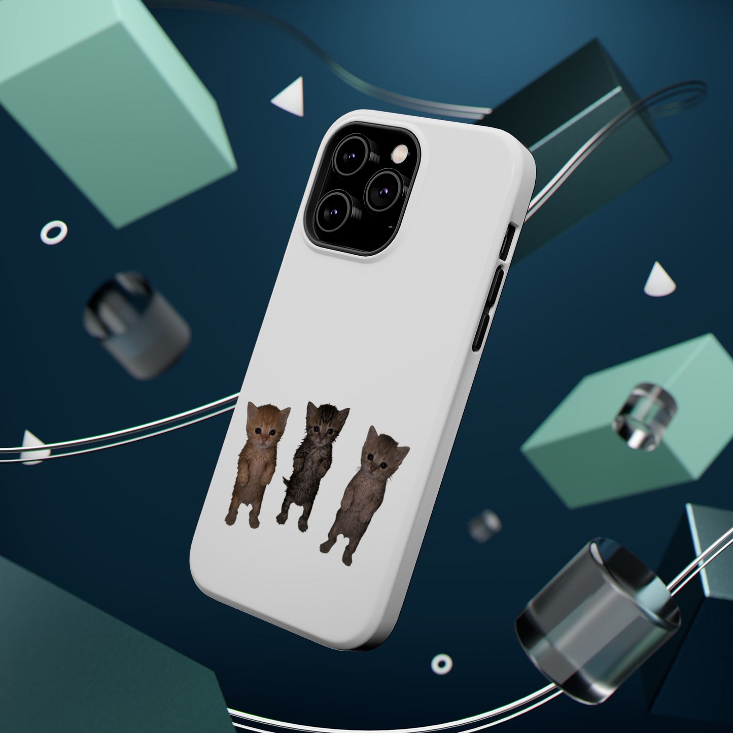 Cute Trio Kittens  Magnetic Impact-Resistant Phone Case