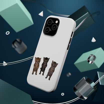 Cute Trio Kittens  Magnetic Impact-Resistant Phone Case