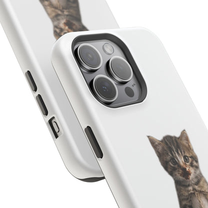 Cute Standing Kitten Magnetic Impact-Resistant Phone Case