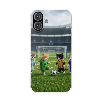 Cute Soccer Cats Phone Case — Kawaii Football Kit iPhone Cover