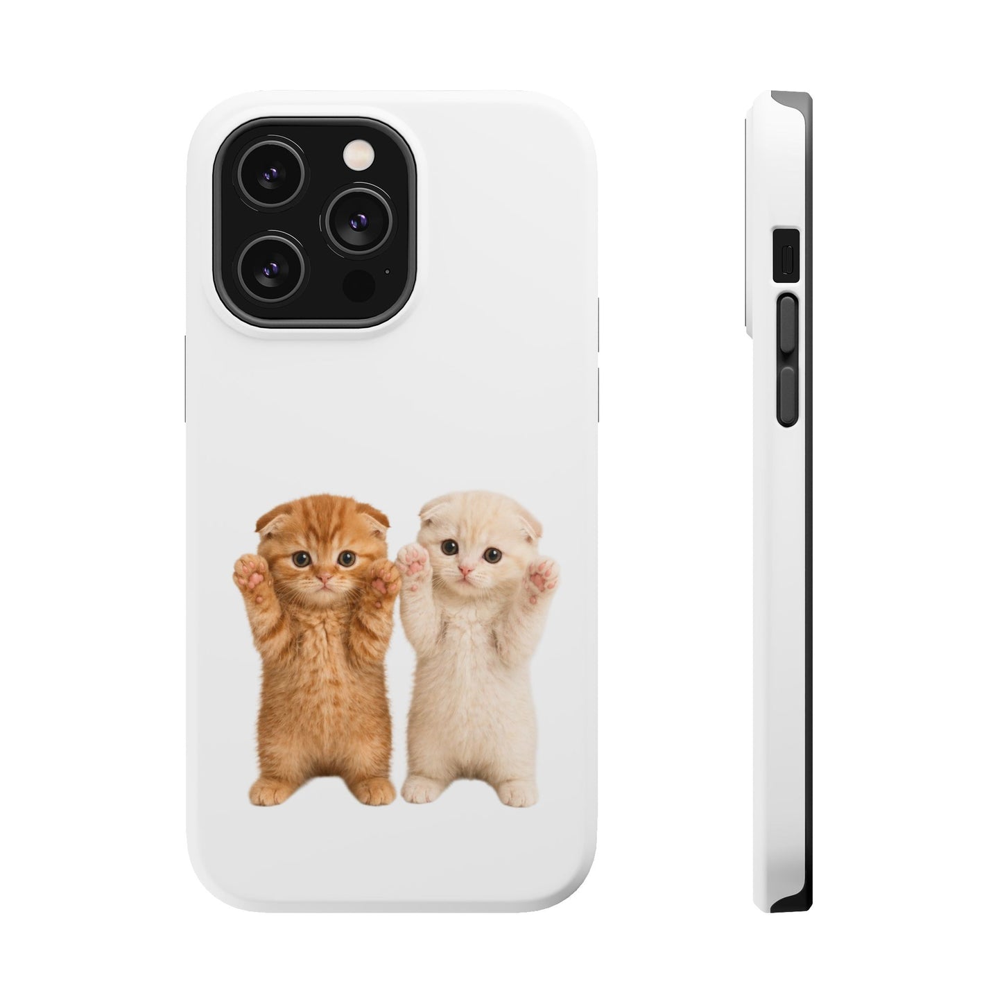 Cute Raising Paws Kittens Magnetic Impact-Resistant  Phone Case