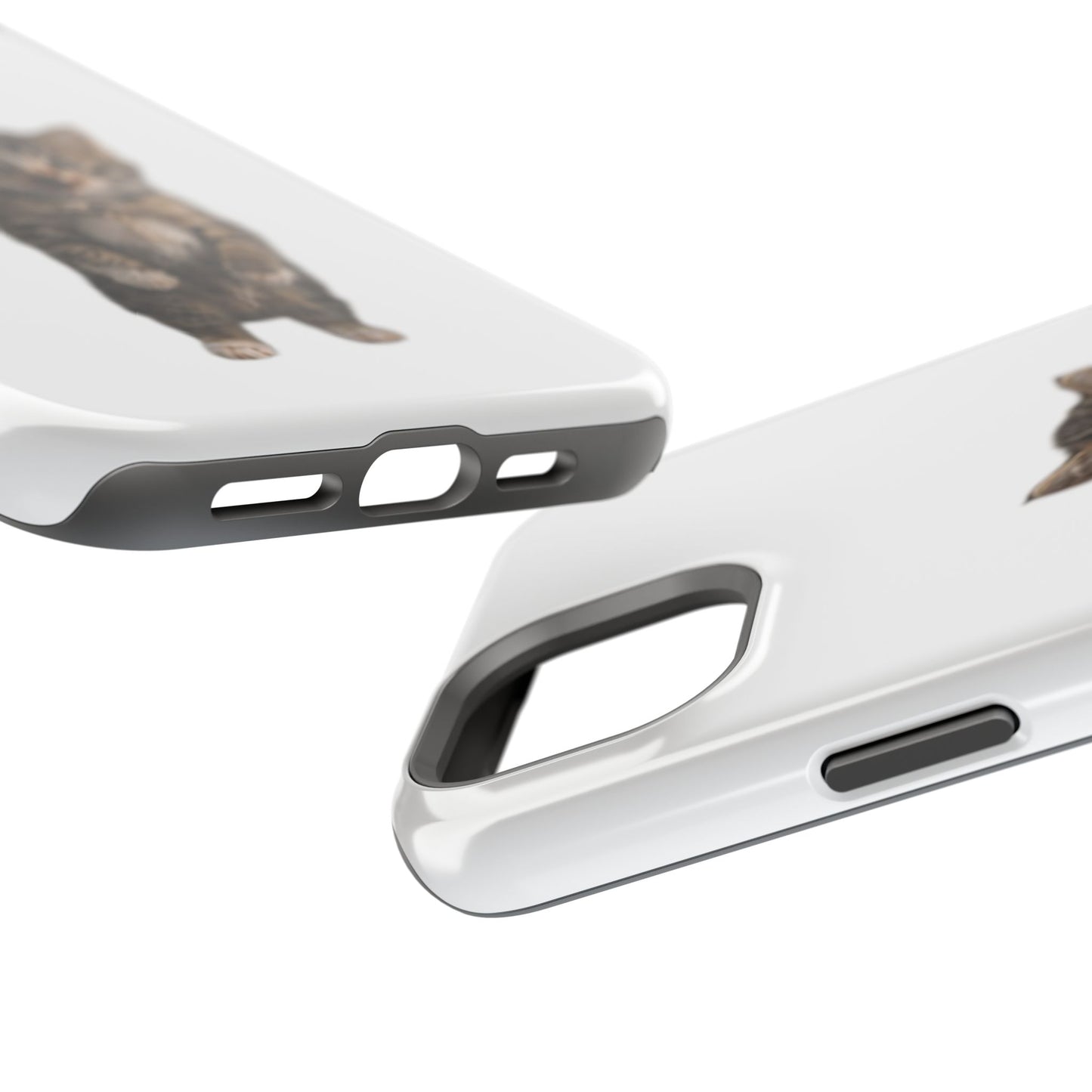 Cute Standing Kitten Magnetic Impact-Resistant Phone Case