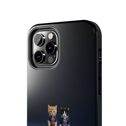 Phone Case — Cute Soccer Cats Design (Kawaii Kitten Football Fans)
