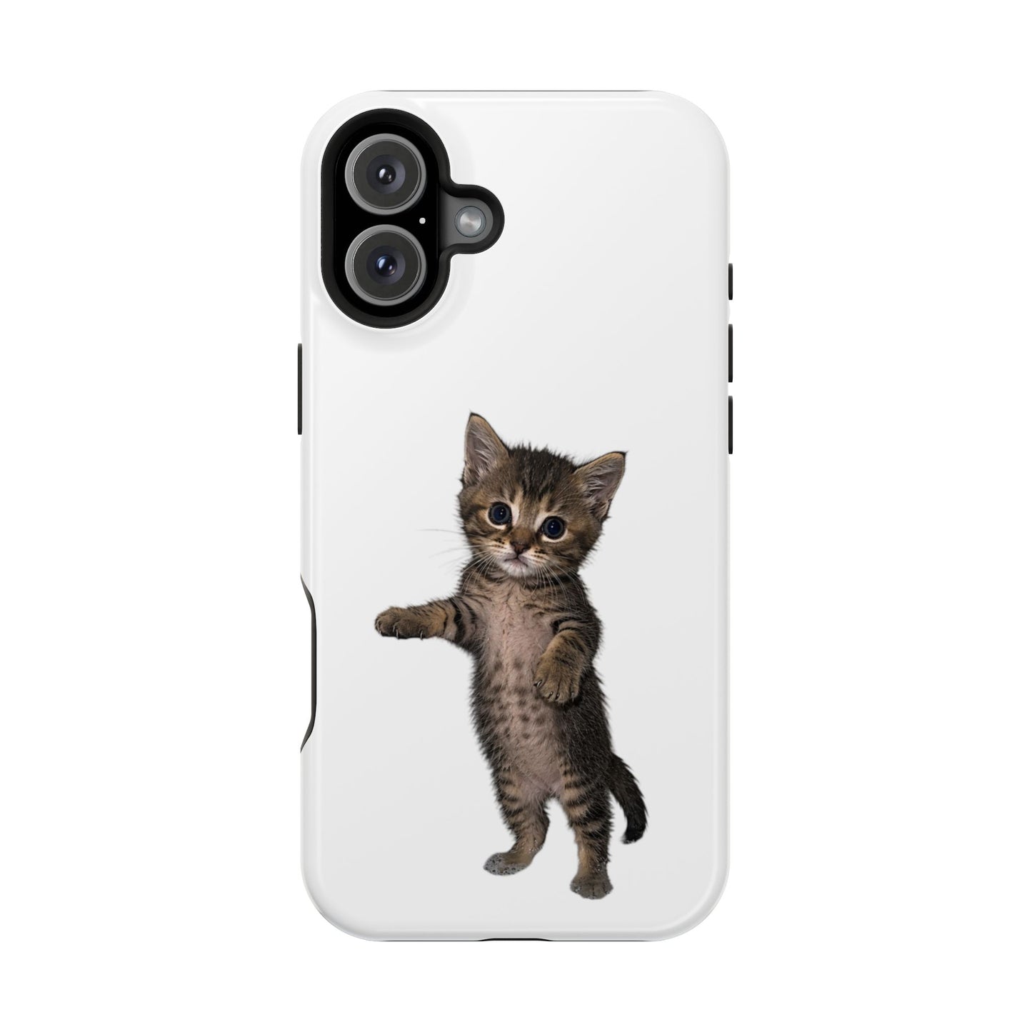 Cute Standing Kitten Magnetic Phone Case