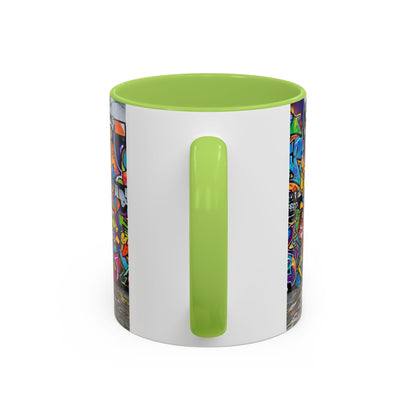 Graffiti Pets Coffee Mug — Colorful Street Art Dog & Cat Accent Mug (11/15oz)