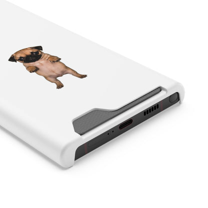 Cute Standing Pug Phone Card Case