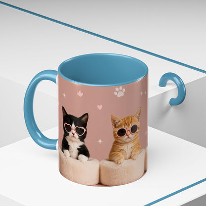 Cute Cat Lovers Coffee Mug - 11 & 15oz - Perfect Gift for Pet Owners