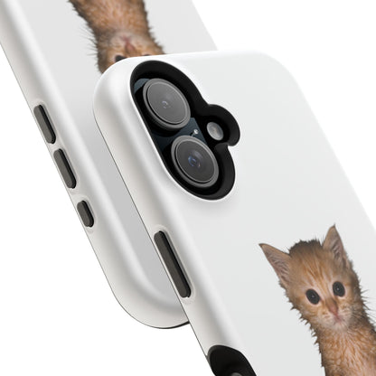 Cute Standing Kitten Magnetic Impact-Resistant Phone Case