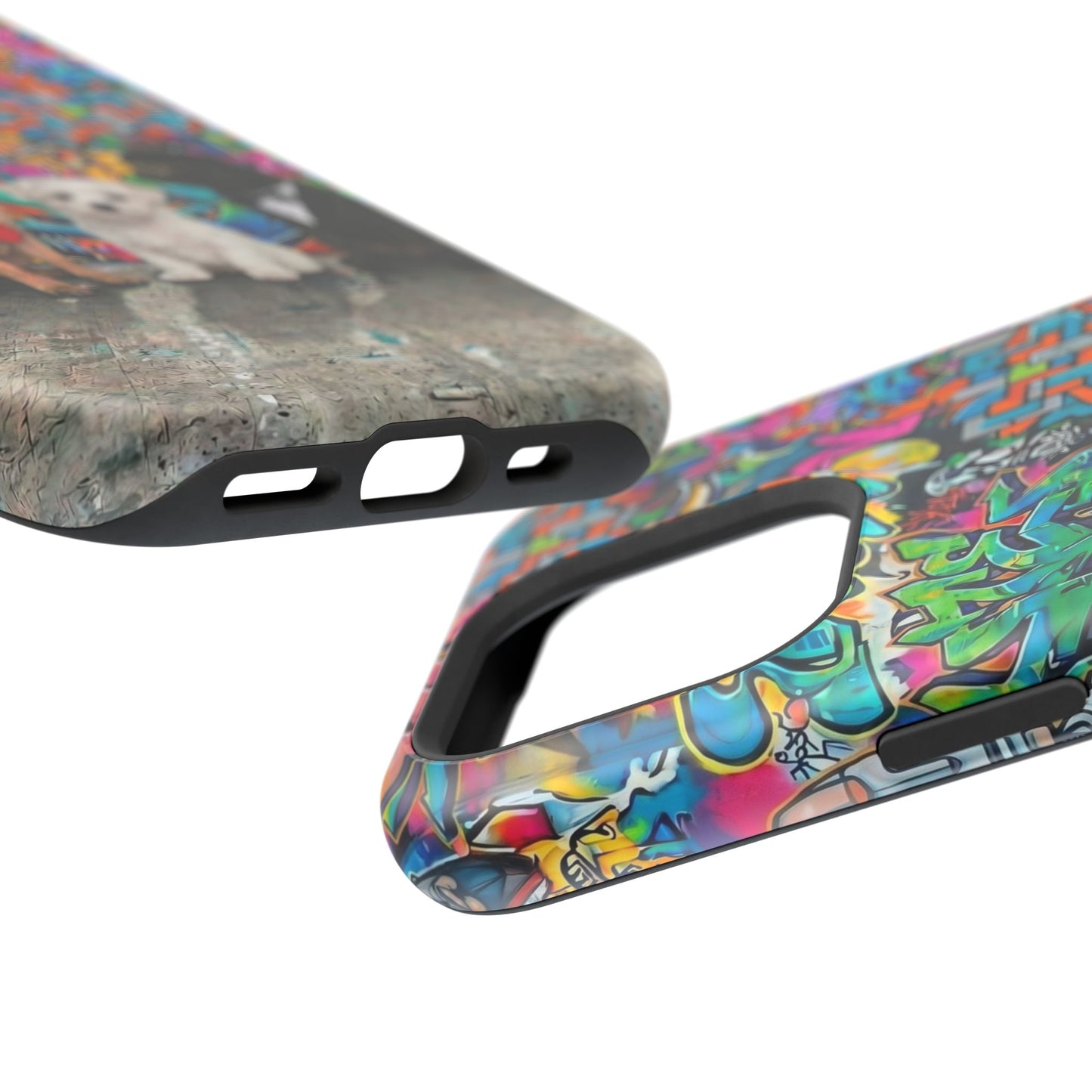Puppy Squad Graffiti Phone Case — Impact-Resistant Protective Case