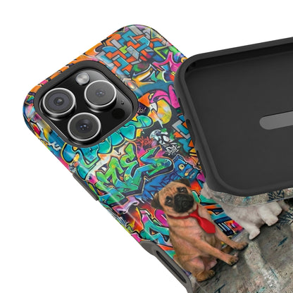 Puppy Squad Graffiti Phone Case — Impact-Resistant Protective Case