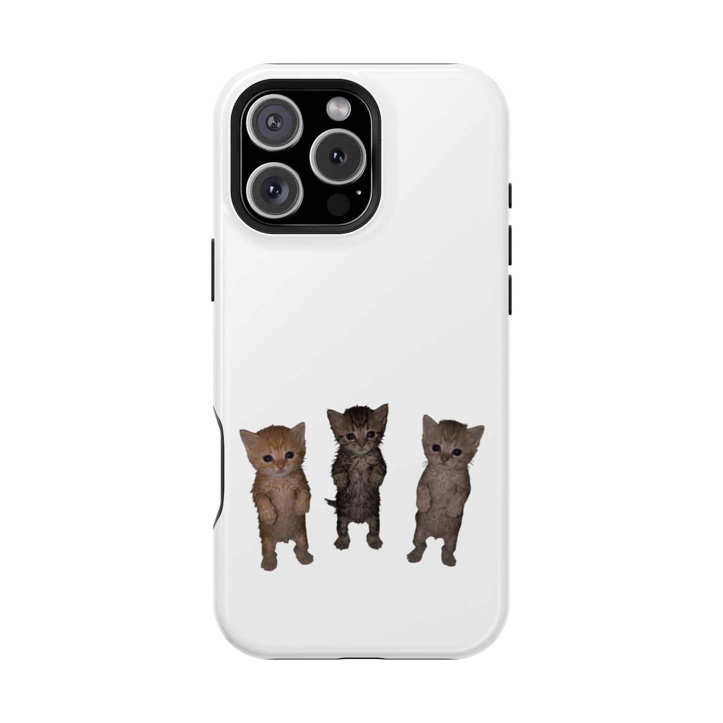 Cute Trio Kittens  Magnetic Impact-Resistant Phone Case