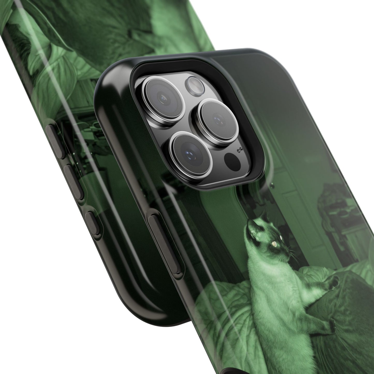 Phone Case 'Trust Everything You See' Green Dog Photo Magnetic Impact-Resistant Case
