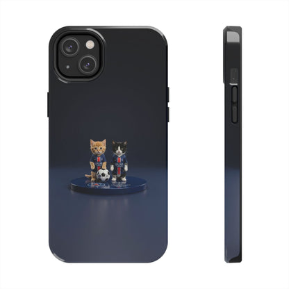 Phone Case — Cute Soccer Cats Design (Kawaii Kitten Football Fans)