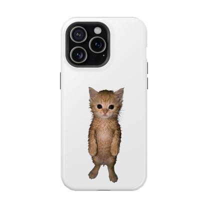 Cute Standing Kitten Magnetic Impact-Resistant Phone Case