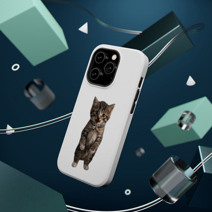 Cute Standing Kitten Magnetic Impact-Resistant Phone Case