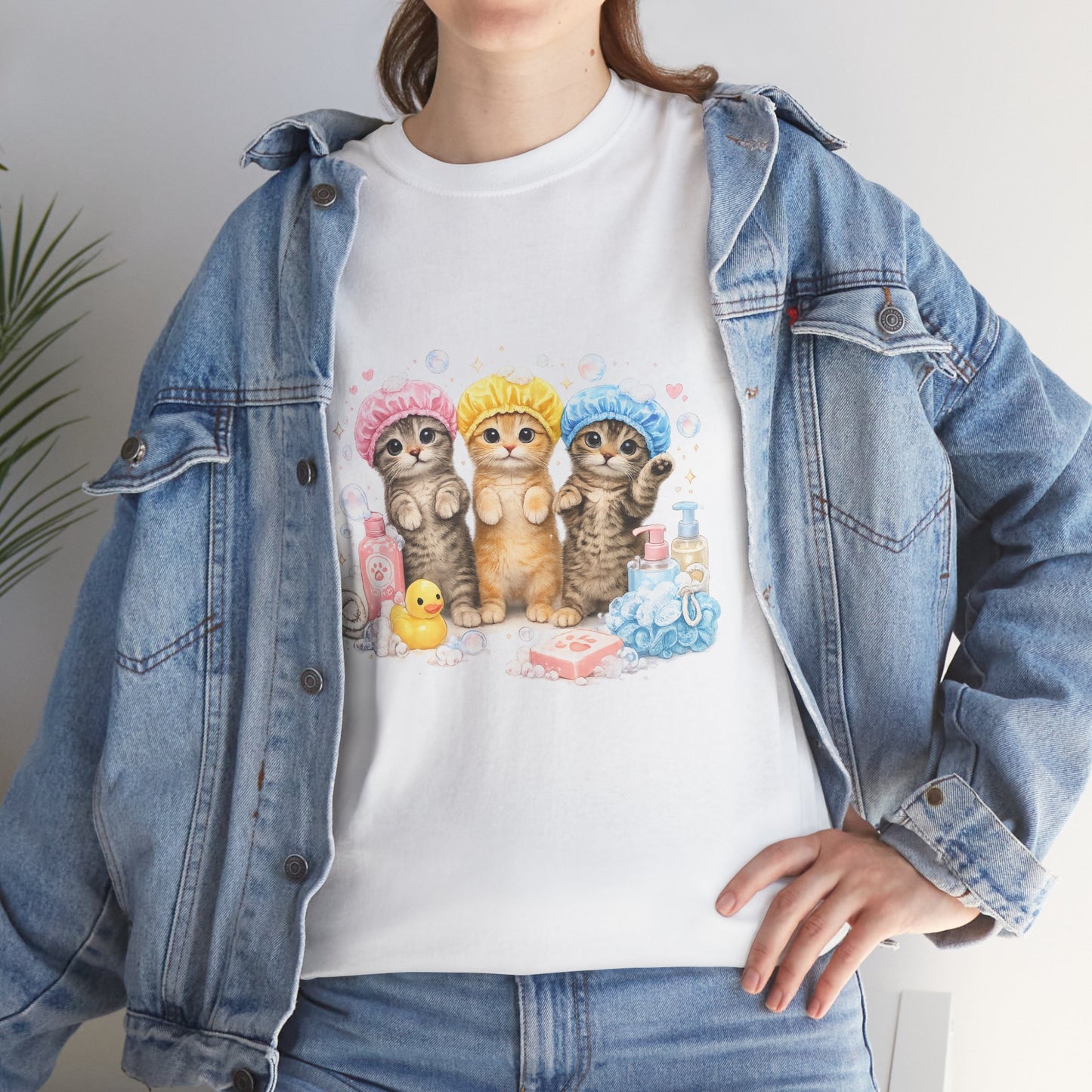Cute Kittens Bath Time T-Shirt