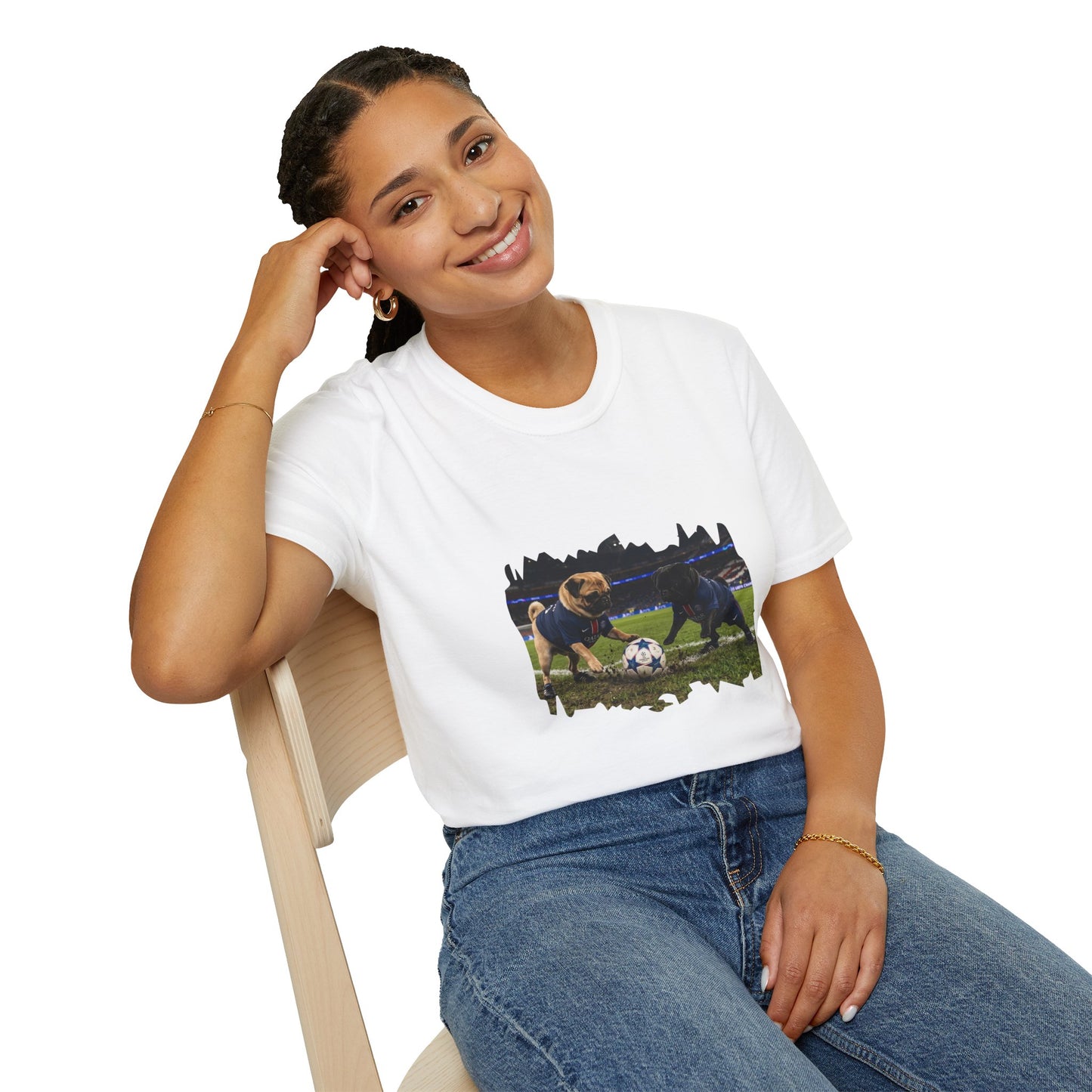 Soccer Puppies T-Shirt — Playful Puppy Soccer Match Tee