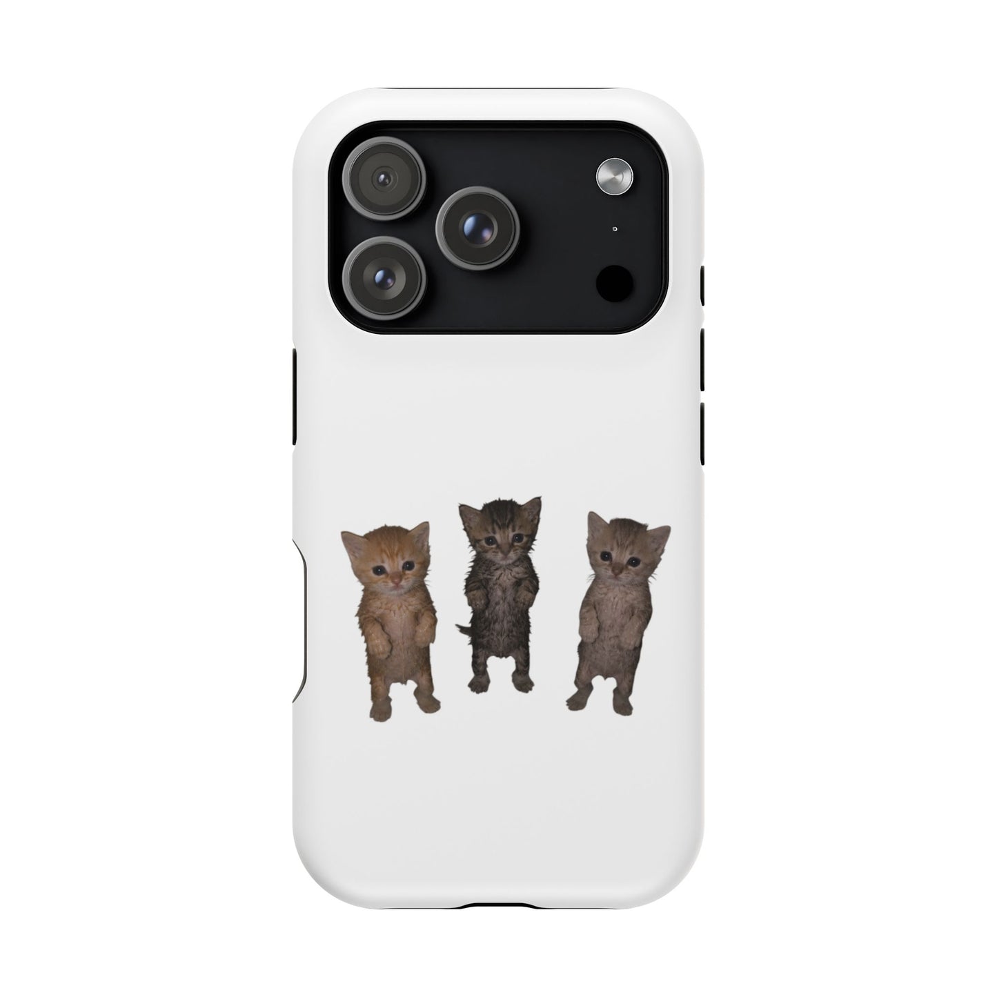 Cute Standing Kittens Magnetic Impact-Resistant Phone Case