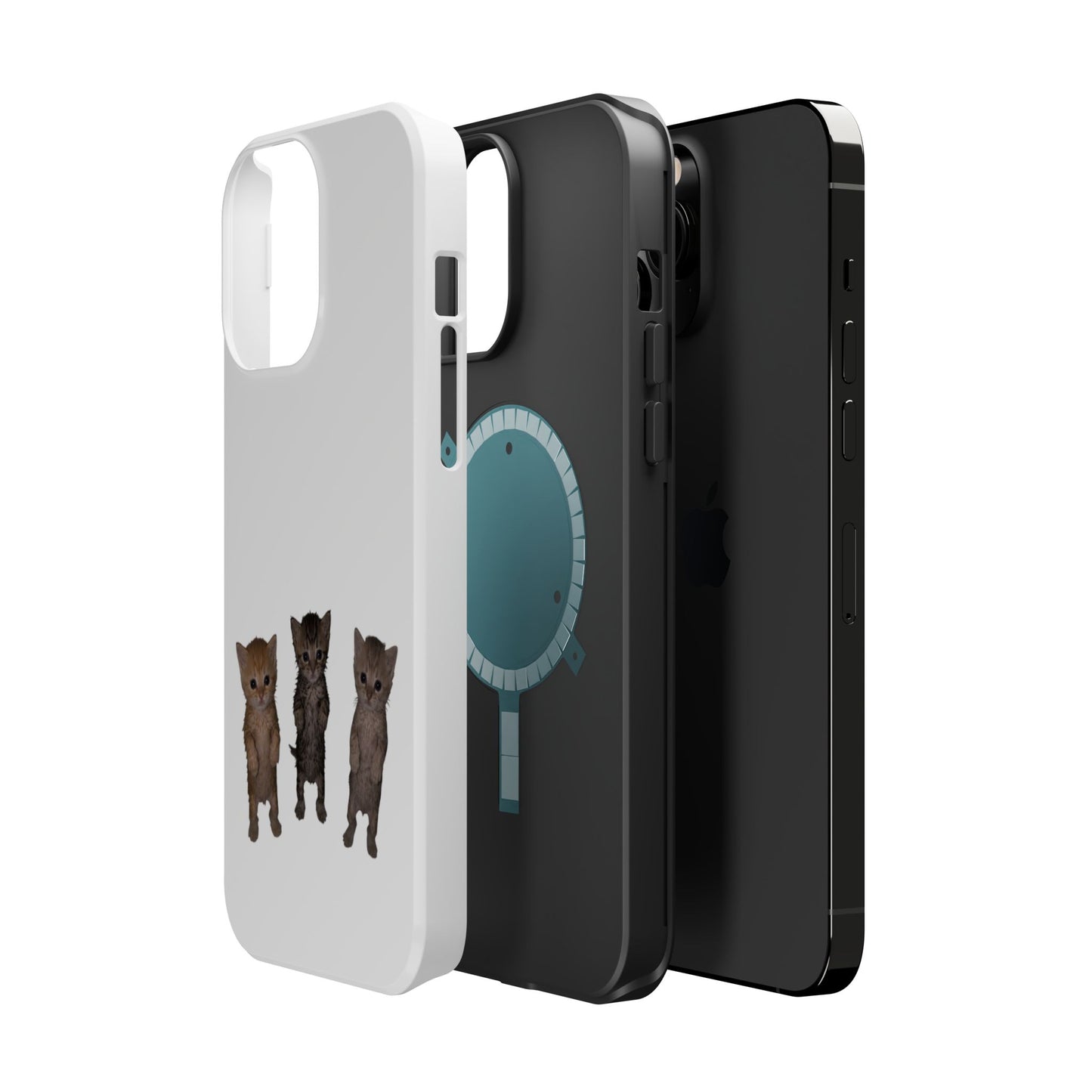 Cute Trio Kittens  Magnetic Impact-Resistant Phone Case