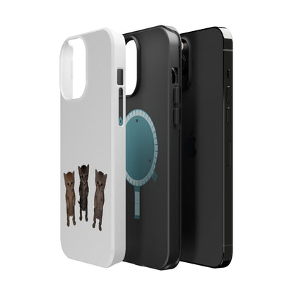 Cute Trio Kittens  Magnetic Impact-Resistant Phone Case