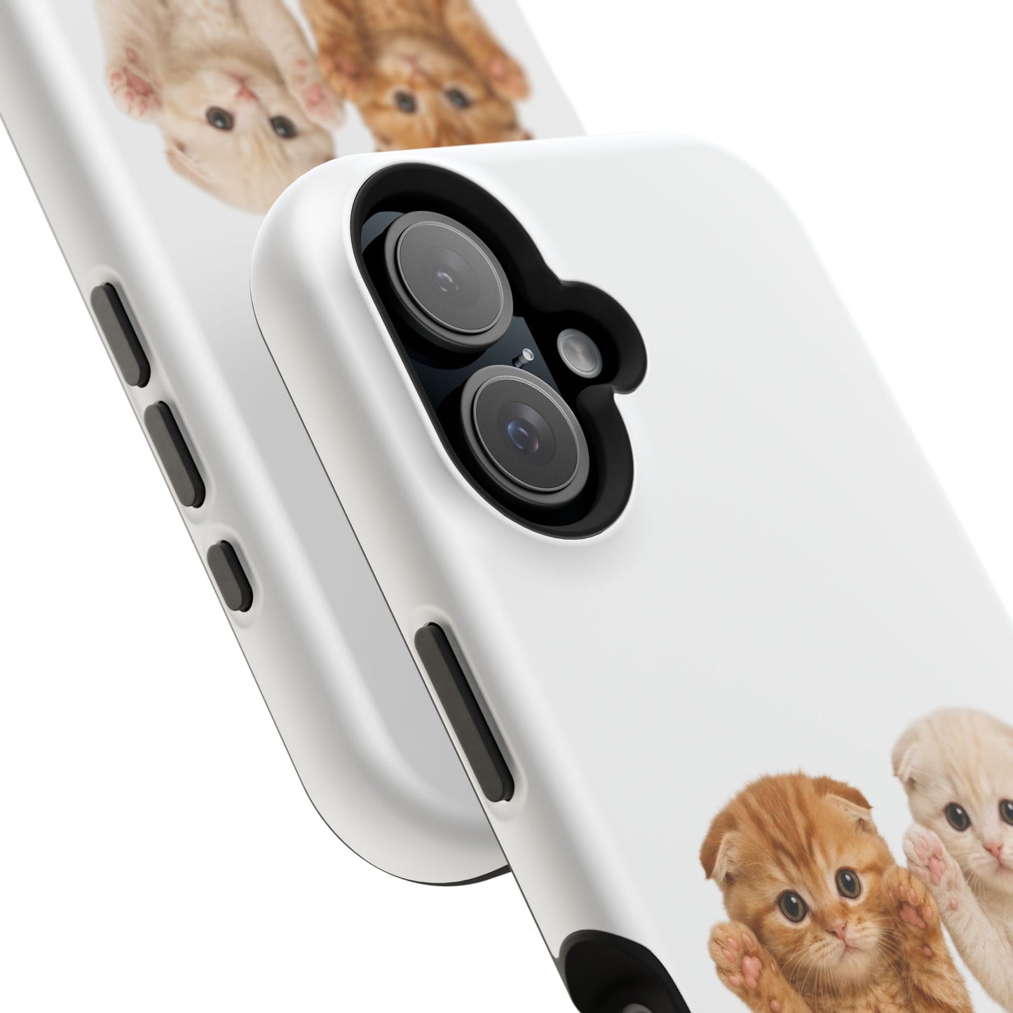 Cute Raising Paws Kittens Magnetic Impact-Resistant  Phone Case