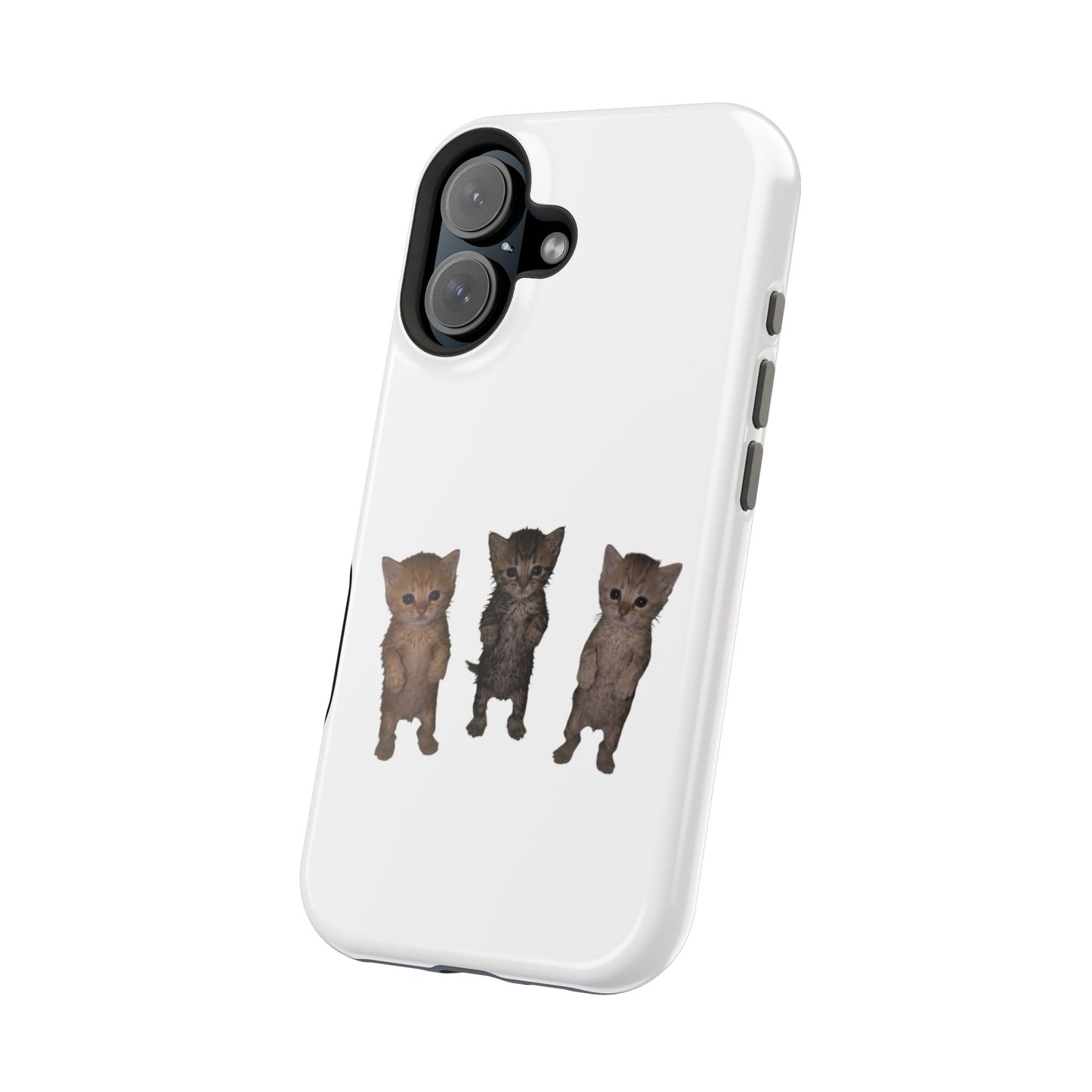 Cute Standing Kittens Magnetic Impact-Resistant Phone Case