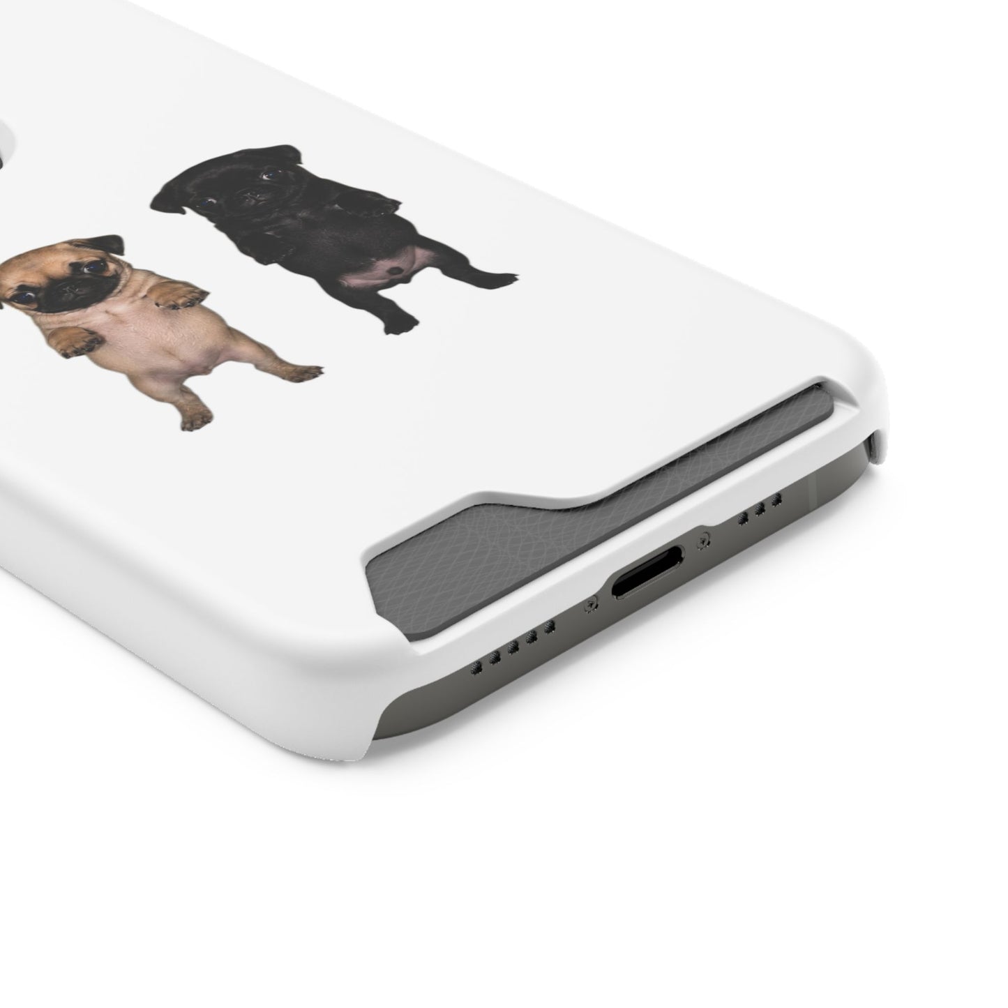 Pug Pair Card-Holder Phone Case